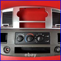 06-08 Dodge Ram 1500 2500 Radio Dash Trim Bezel A/C Heater Climate Control OEM