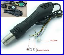 24V 5015 blower fan Heating 858 Hot Air gun handle Nozzle for 858D+ 8586 AT858A