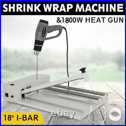 Heat Shrink Film Packaging Machine 300/450/600mm Sealing Size & Heat Blower Gun