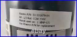 Rheem 1/3 HP X13 Blower Motor 51-101879-04 5SME39DXL023A 208-230V 1050 RPM CWSE