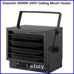 VisionAir Heater Ceiling Mount Garage Shop Utility 5000/4000/3000W Heat Settings